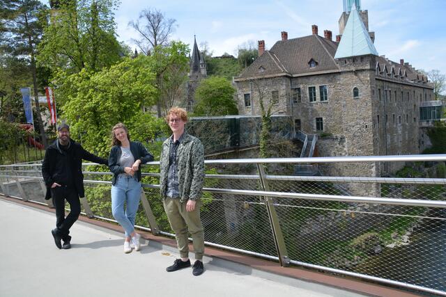 "Heimat x Mensch": Fotograf Michael Liebert, Kuratorin Birgit Wagner, Designer Stefan Radinger in Waidhofen.