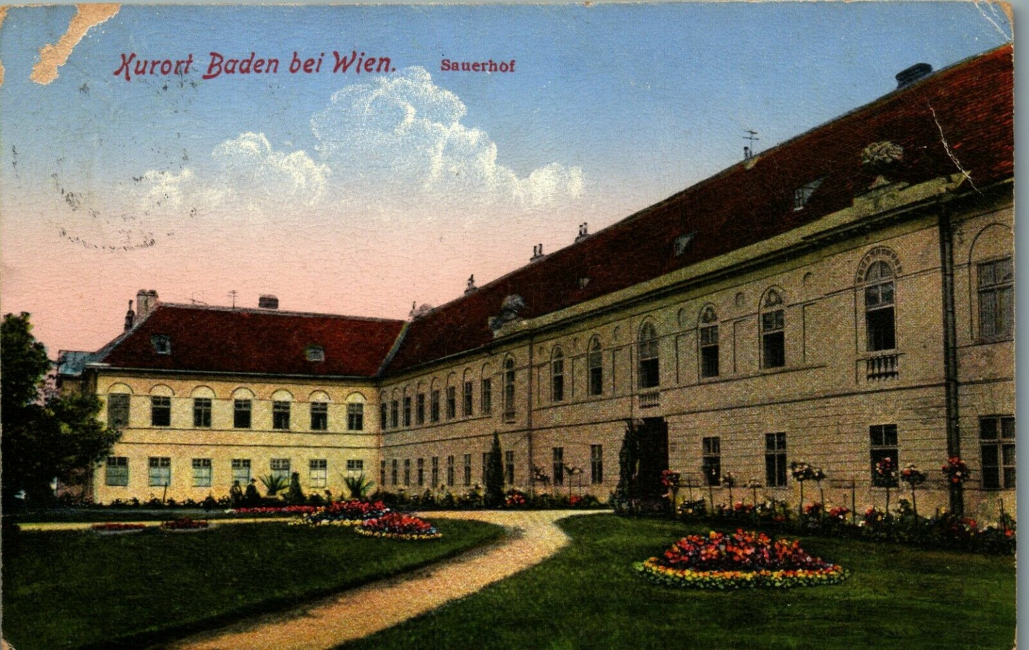 Archiv Damals & Heute BADEN Grand Hotel Sauerhof 12 Jhd. 2021