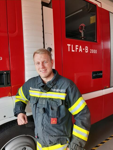 Mit Leidenschaft bei der Feuerwehr: Daniel Pauzenberger von der FF Kallham. | Foto: Pauzenberger