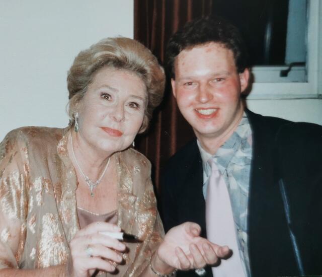 1994: Gerald Maierhofer mit Christa Ludwig.
