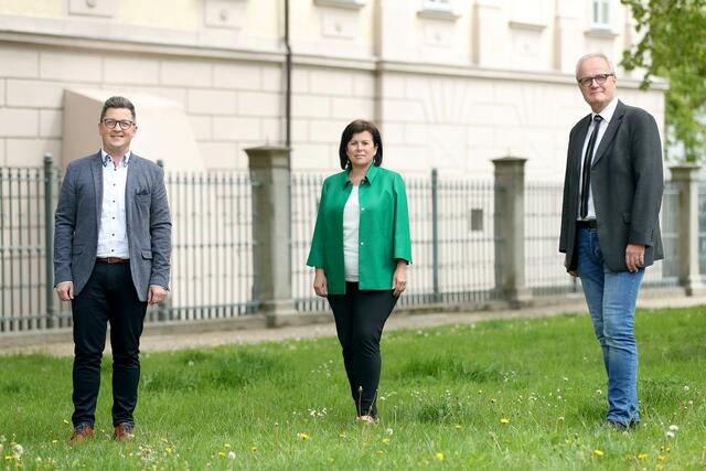 Von links: Bezirksparteichef Michael Lindner, Landesrätin Birgit Gerstorfer und Freistadts Vizebürgermeister Christian Gratzl.