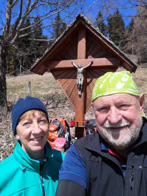 Susanne und Franz Reiterer bei einer ihrer Wander-Touren, hier bei der Schrottalmhütte