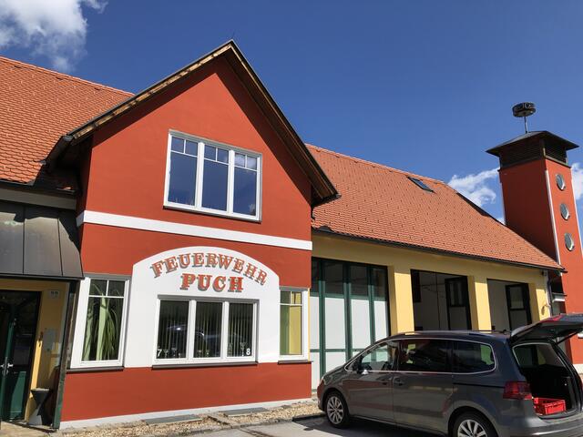 Das Feuerwehrhaus Puch bei Weiz war am Wochenende erste Anlaufstelle für die Feuerlöscher Wartungen.