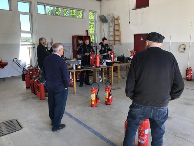 Das Angebot der Überprüfungen der privaten Feuerlöscher wurde sehr gut angenommen.