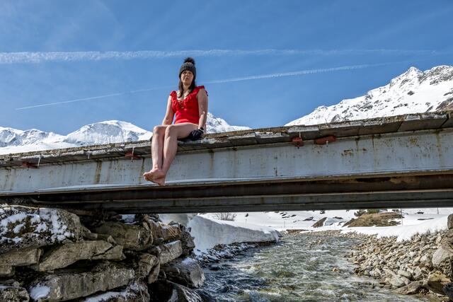 "Wir sprechen bis tief in den April hinein immer noch von Kaltwasserschwimmen" sagt Sintija Federa. | Foto: Ronny Katsch