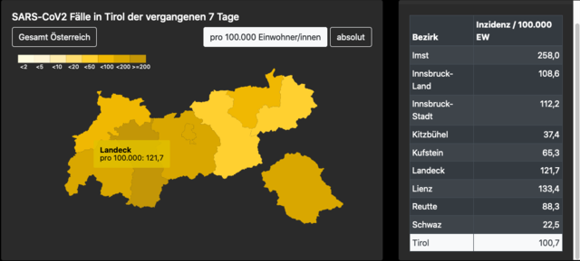 Das AGES-Dashboard, Stand 11. Mai 2021, 14:02 Uhr.