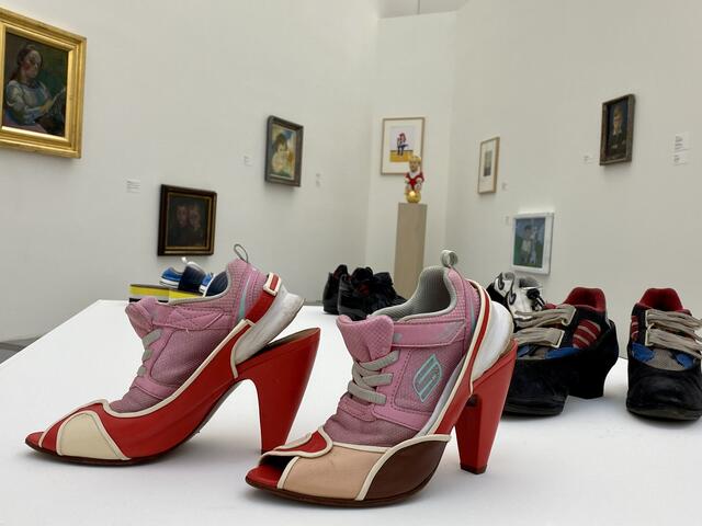 Die Arbeit "Schuh in Schuh" von Frenzi Rigling-Mosbacher. | Foto: BRS/Gschwandtner
