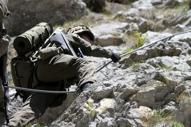 Die Soldaten des Gebirskampfzentrums fühlen sich in den Bergen wohl. | Foto: Wolfgang Riedlsperger