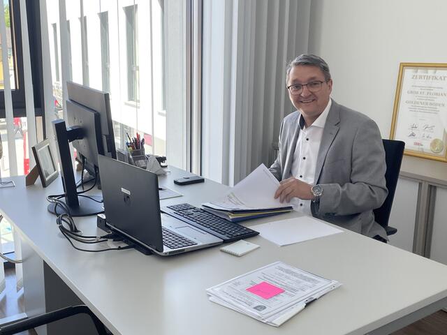 Jetzt hat auch Bürgermeister Alois Resch sein eigenes Büro. | Foto: Susanne Veronik
