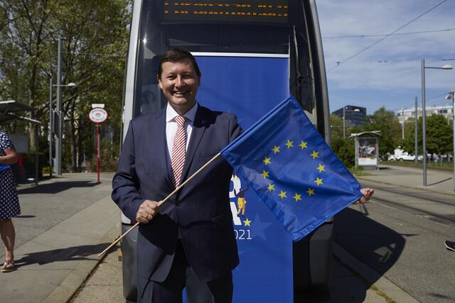 Martin Selmayr, der Leiter der Vertretung der Europäischen Kommission in Österreich, betonte den Wert der EU.