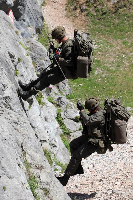 Die Soldaten präsentierten ihr Können. | Foto: Wolfgang Riedlsperger