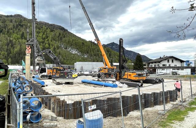 Die Bauarbeiten für das Projekt "Erpfendorf Mitte" haben mittlerweile begonnen. | Foto: Kogler