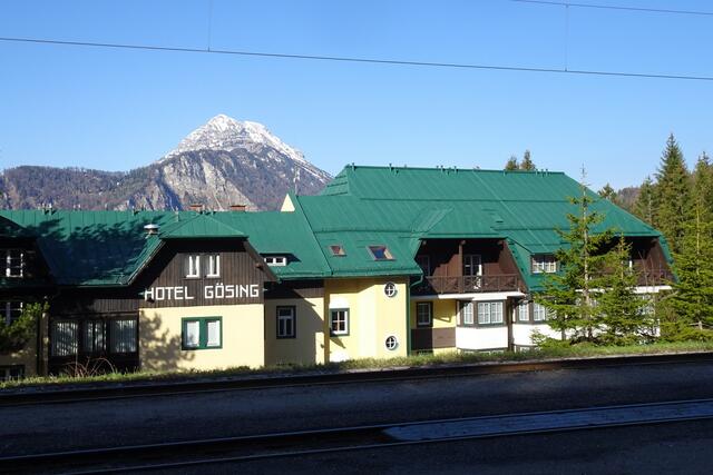 Start in Gösing mit Blick zum Ötscher