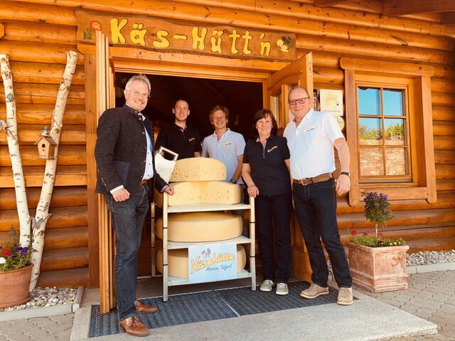 LT-Präsident Karl Wilfing, Karl & Herta mit den Söhnen Robert und Georg Stix