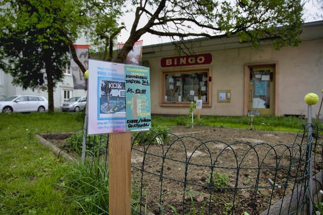 Die Anrainer und Kiosk-Retter haben auch einen kleinen Gemeinschaftsgarten beim Kiosk angelegt. | Foto: Andreas Baumgartner/BRS