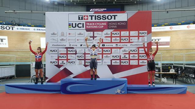 Im Omnium gab es Platz 3 für Verena. | Foto: Verena Eberhardt