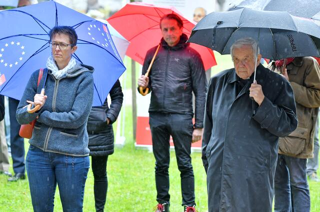 Die KZ-Befreiungsfeier in Ebensee fand heuer nur in kleinem Rahmen statt.