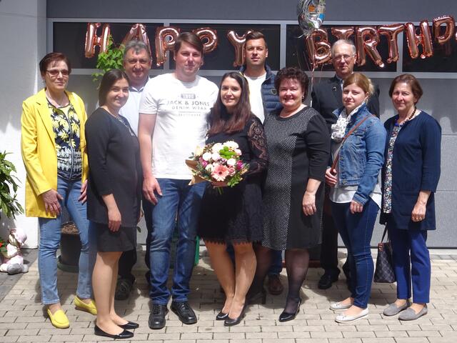 Karla Schöll, Teresa und Michael Wilfinger, Gerald Wildzeiss, Geburtstagskind Katharina Wilfinger, Alexander Wildzeiss, Bettina Wilfinger, Paul, Susanne und Sonja Wildzeiss.