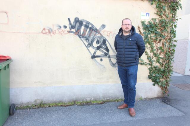 Christian Steinhoff will die Probleme der illegalen Graffitis durch offizielle Flächen für die Sprayer in den Griff bekommen. | Foto: privat