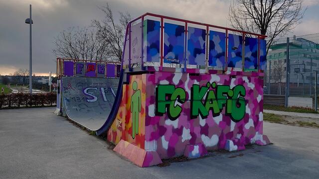 Diese Skaterrampe wurde bereits legal besprüht. | Foto: BV23