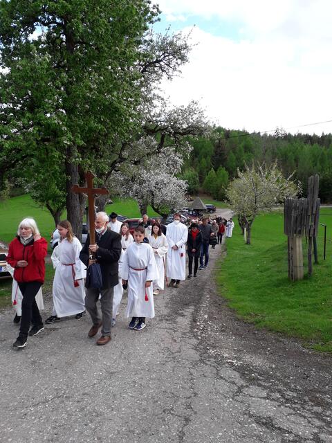 Fatima Wallfahrt zu der Wallfahrtskirche Maria Hilf ob Guttaring. | Foto: Sabine Kahle