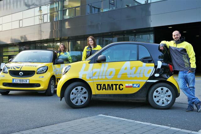 Von links: Verkehrserzieherin Maria Waldhör, Leiterin der ÖAMTC Verkehrssicherheit Petra Riener, Verkehrserzieher Fabian Doppler. | Foto: ÖAMTC
