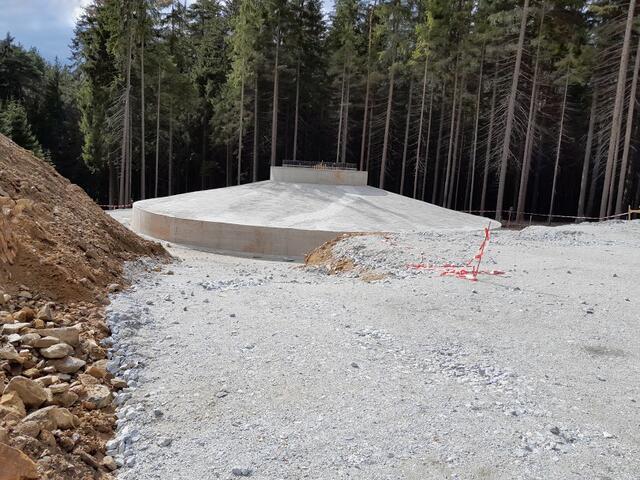Betonfundament vom Mai 2021. | Foto: IG Waldviertel