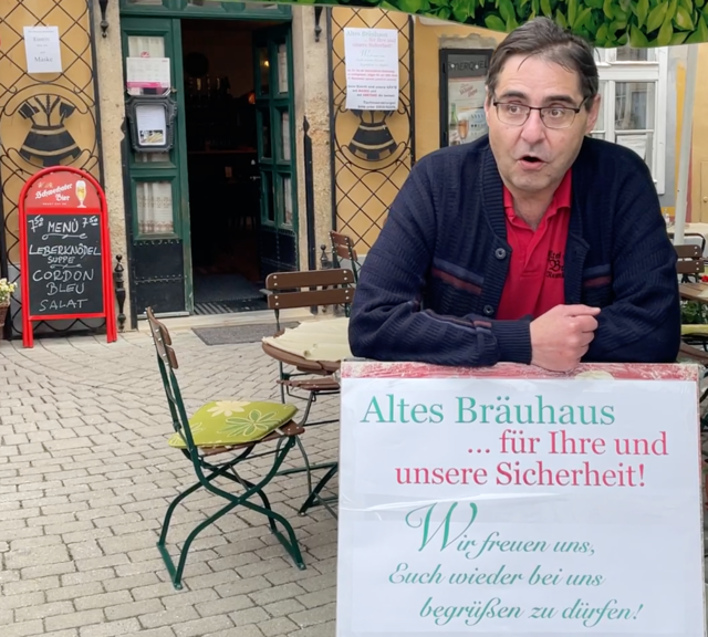 Christian Bauer vom Bräuhaus Neunkirchen.