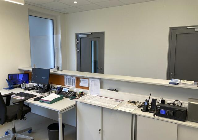 So sieht der neue Empfangsraum in der Polizeiinspektion Söding aus. | Foto: PI Söding