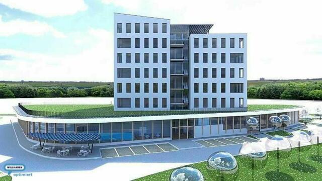 Das Unit Center Gleisdorf soll in Zukunft das markante Gebäude bei der westlichen Einfahrt der Stadt sein. | Foto: wb immobilien Gmbh