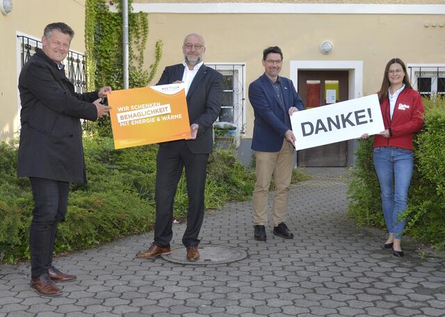 Die Stadtwerke Klagenfurt AG unterstützt die Wohnungslosentagesstätte „Eggerheim“ der Caritas Kärnten mit Fernwärme.  | Foto: Stadtwerke Klagenfurt
