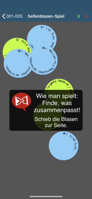Unser App-Tipp der Woche "50 Sprachen – 50 languages" ist eine App bei der man spielerisch in eine neue Sprache eintauchen kann. Die App ist für IOS und Android kostenlos. | Foto: Screenshot