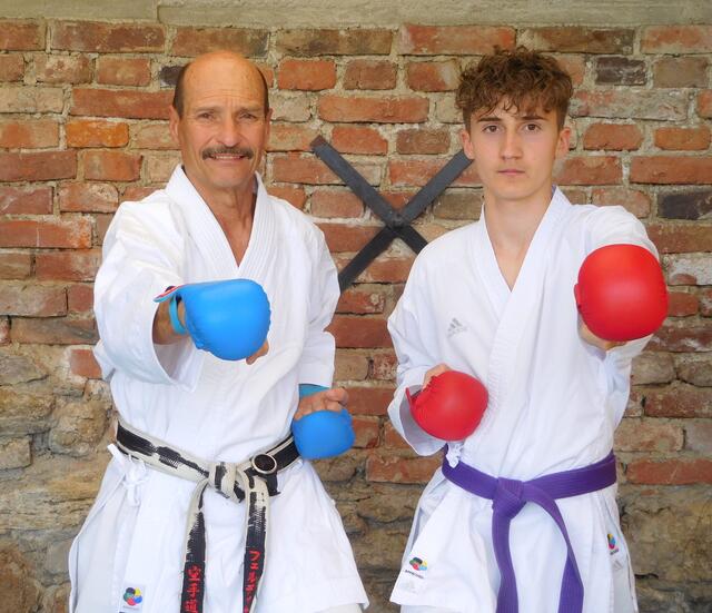 Marius Schmelzer, hier mit seinem Trainer Ferdinand Hörmann, startet beim Euro-Cup in Zell am See. | Foto: KK