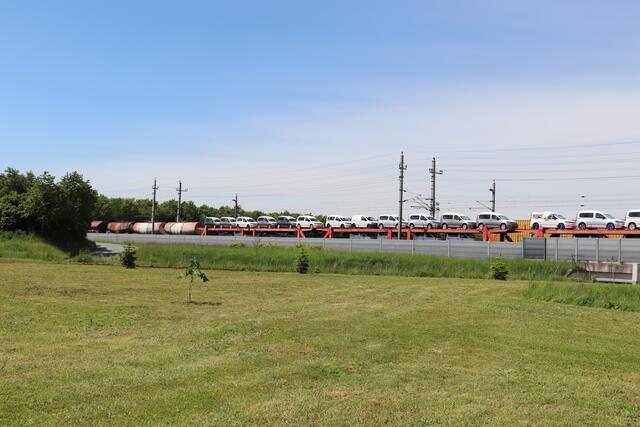 In unmittelbarer Nähe des Naschgartens verläuft die Bahn | Foto: Edith Ertl