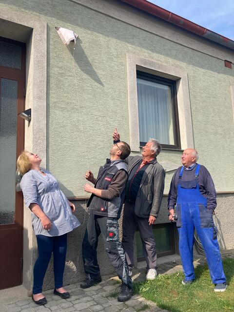 Regina Trost, Manfred Schiffner , Stadtrat Christian Schrefel und Ernst Schrefel. | Foto: Schrefel