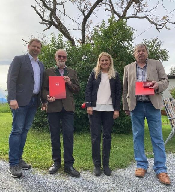 Stefan Jud, Gerhard Kogler, Elisabeth Grossmann und Ewald Lesky | Foto: SPÖ Stallhofen