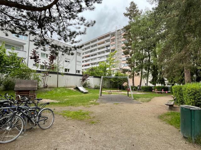 Klein und fein ist der Spielplatz in der Esshaverstraße.