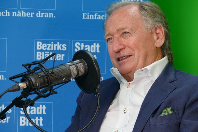 Matthias Moosleitner bei der Aufzeichnung des Podcasts „Einfach näher dran“. | Foto: Stefan Schubert