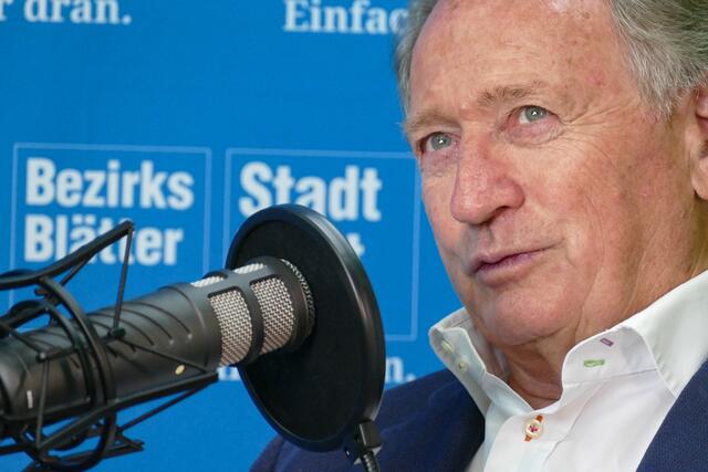 Matthias Moosleitner bei der Aufzeichnung des Podcasts „Einfach näher dran“. | Foto: Stefan Schubert