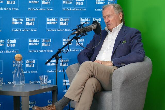 Matthias Moosleitner bei der Aufzeichnung des Podcasts „Einfach näher dran“. | Foto: Stefan Schubert