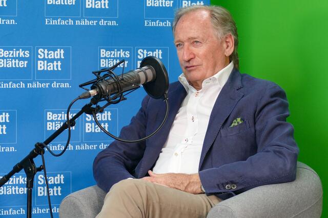 Matthias Moosleitner bei der Aufzeichnung des Podcasts „Einfach näher dran“. | Foto: Stefan Schubert