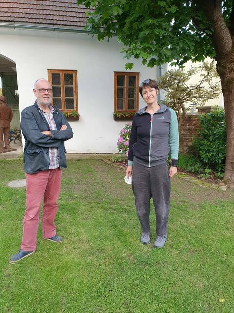 Peter Buocz aus Königsdorf folgt Ruth Wagner aus Jennersdorf. | Foto: Grüne