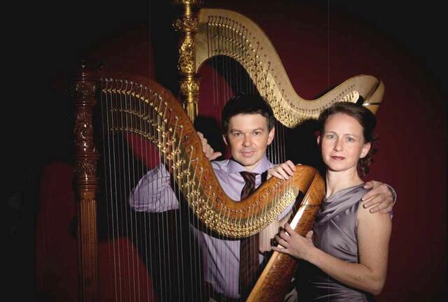 Die Harfenisten Werner Karlinger und Martina Rifesser. | Foto: Privat