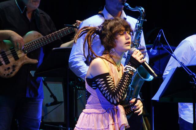 Jessica Schaffler ist bei der Vocal Jazz Night schon fast nicht mehr wegzudenken. Sie sang einen Song von Sting.