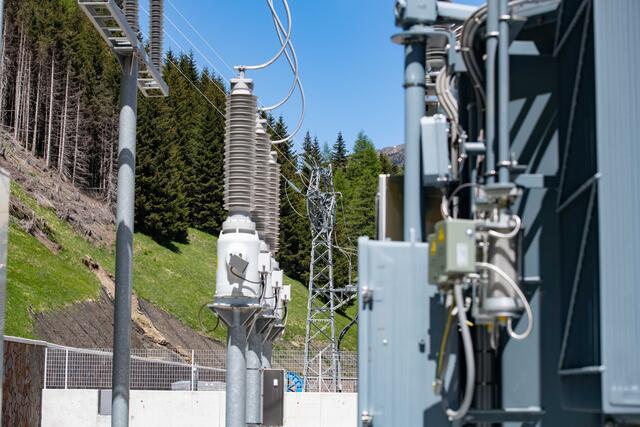 Das Umspannwerk Edyna am Brenner. | Foto: Land Tirol/G. Berger