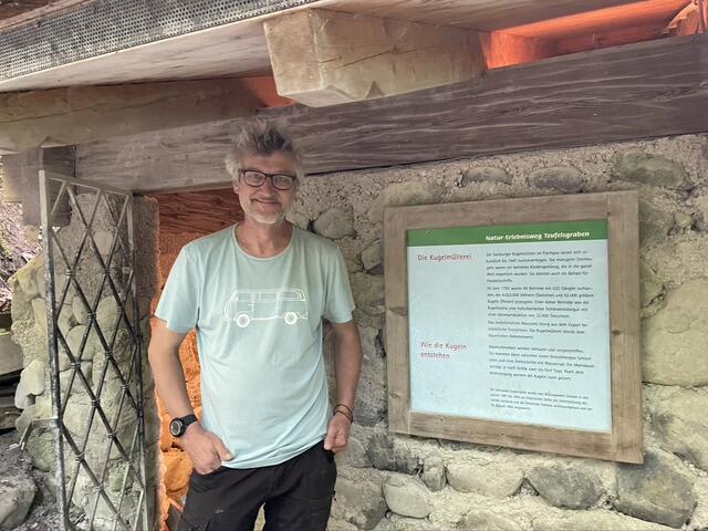 Paul Herbst betreibt die Kugelmühle im Teufelsgraben. | Foto: Gertraud Kleemayr