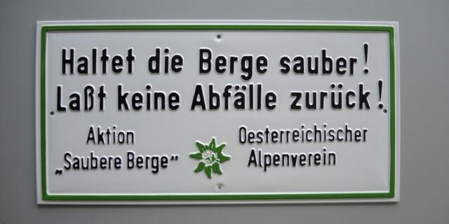 Alles, was nach oben getragen wird, muss auch wieder den Weg ins Tal finden.  | Foto: Alpenverein