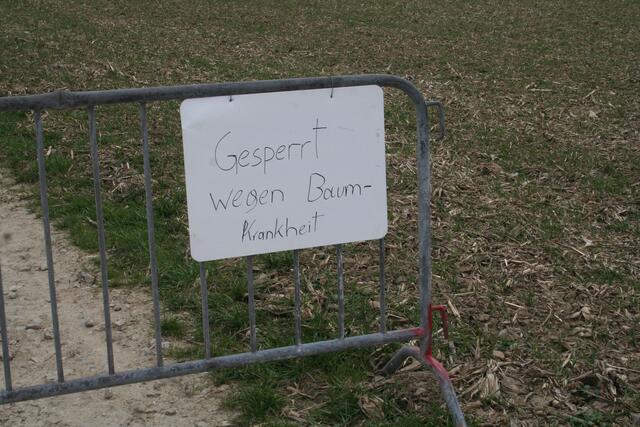 Einige Wege am TÜPl Bruckneudorf mussten aus Sicherheitsgründen gesperrt werden