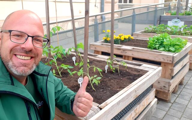 Norbert Horvath (SPÖ Wiener Neustadt) unterstützt das Projekt an seiner ehemaligen Volksschule.