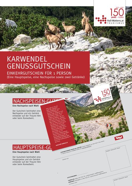 Zu jedem Gutschein gibt es eine topographische Wanderkarte mit den schönsten Tourentipps kostenlos dazu. | Foto: TVB Hall-Wattens